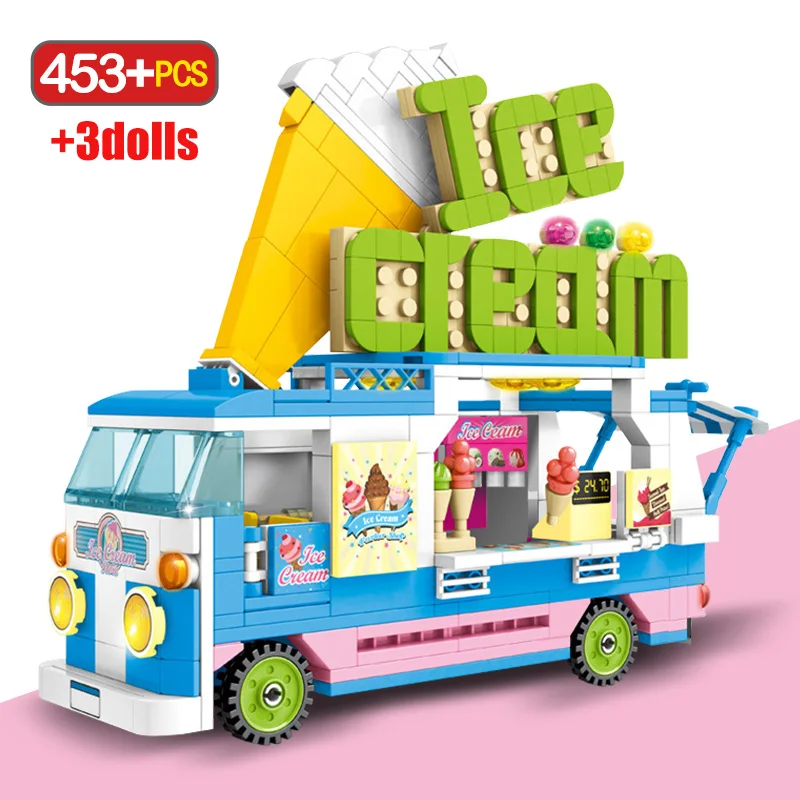 453 шт. Детский конструктор мороженое|Блочные конструкторы| |
