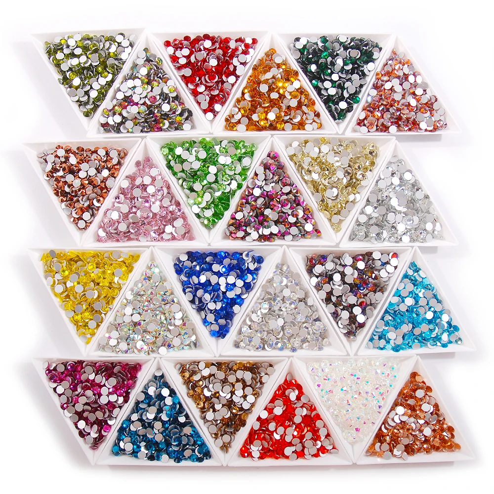 38 цветов SS3-SS8 высокое качество хрустальные стразы без горячей фиксации