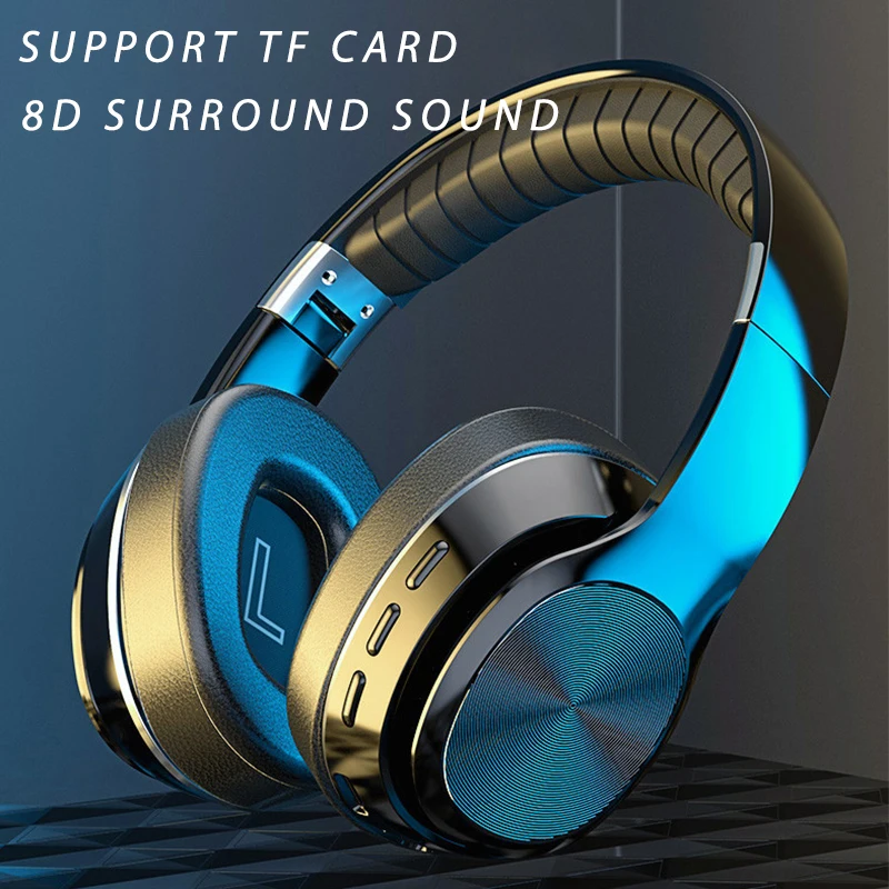 

Wireless Wired Headphones Support TF Card 8D Surround Sound Bluetooth Earphones Low Delay Gaming Headset for iphone xiaomi pc