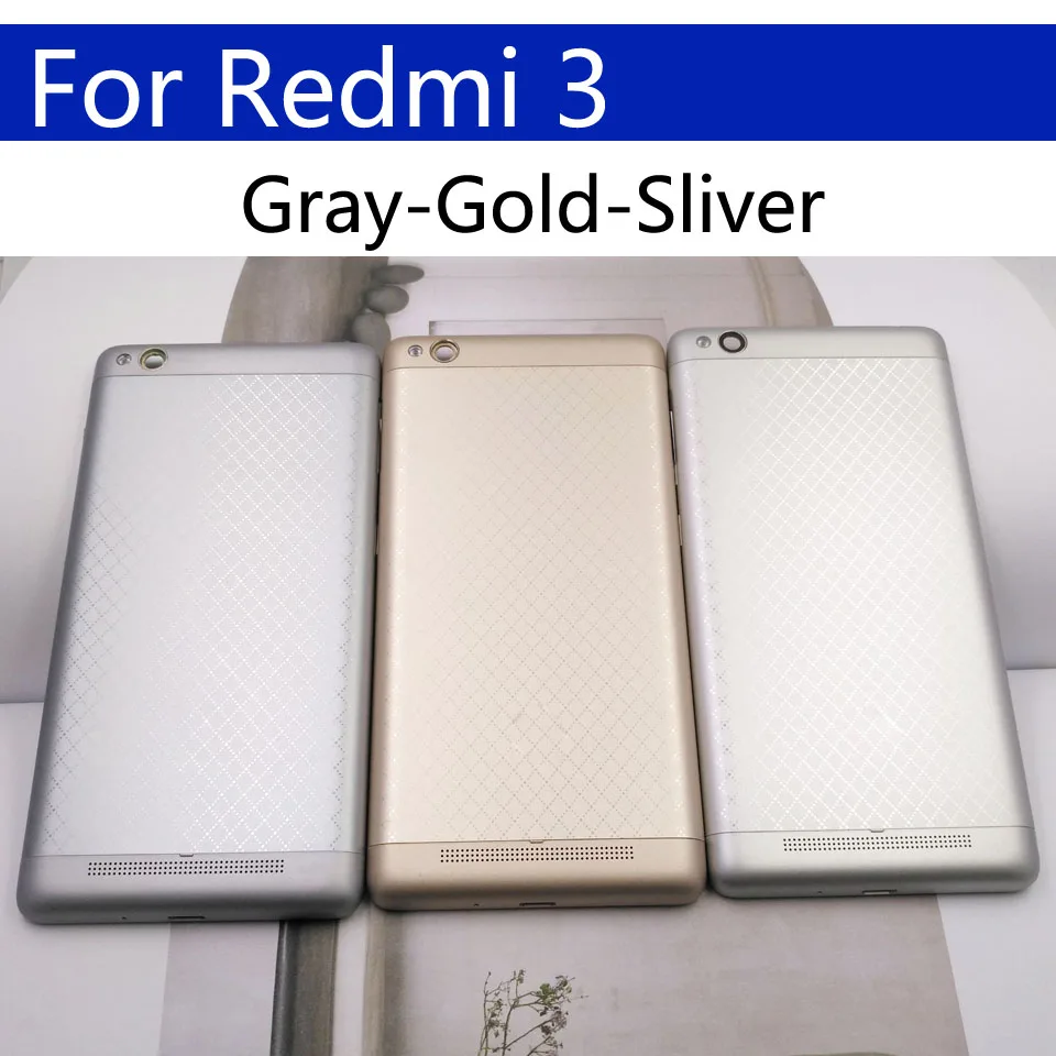 3S задняя крышка батарейного отсека для Xiaomi Redmi 3 задняя крышка батарейного отсека чехол на заднюю крышку для Redmi 3S Замена корпуса КОРПУСА