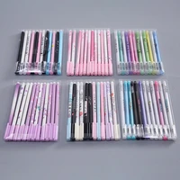 12pcsset novelty gel pens cute simple pens kawaii 0 5mm neutral pen for kids girls school office supplies korean stationery