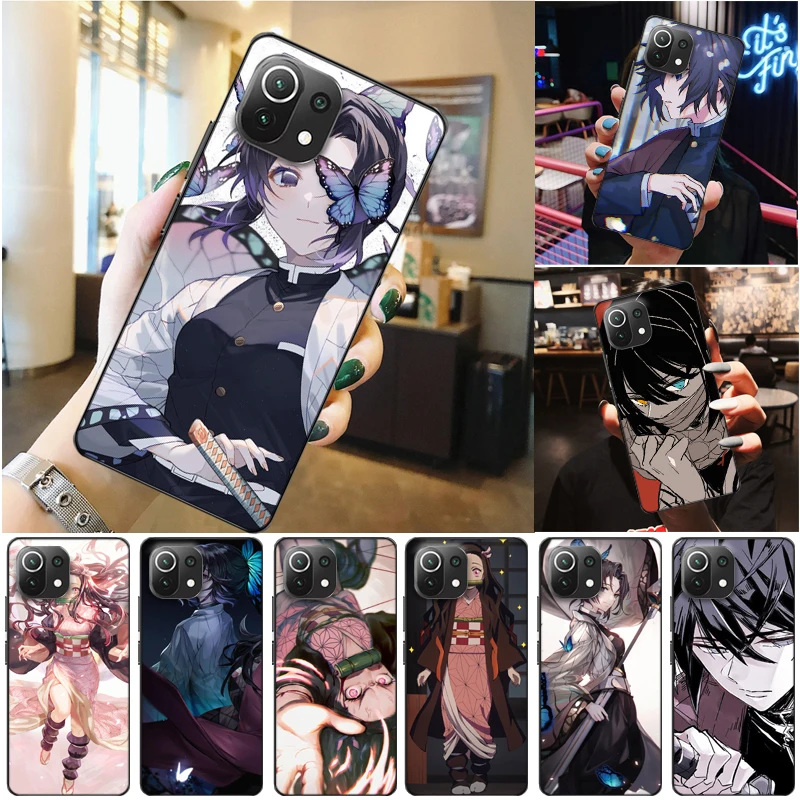

Demon Slayer Kamado Nezuko Kamado Tanjirou Kimetsu No Yaiba Agatsuma Zenitsu Phone Case For Xiaomi 11 Lite Pro Cases Carcasa