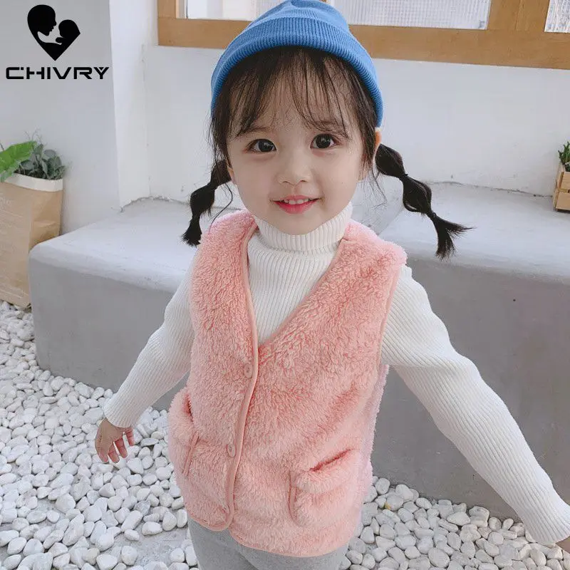 Новинка 2019 осенне зимний шерстяной жилет без рукавов для мальчиков и девочек