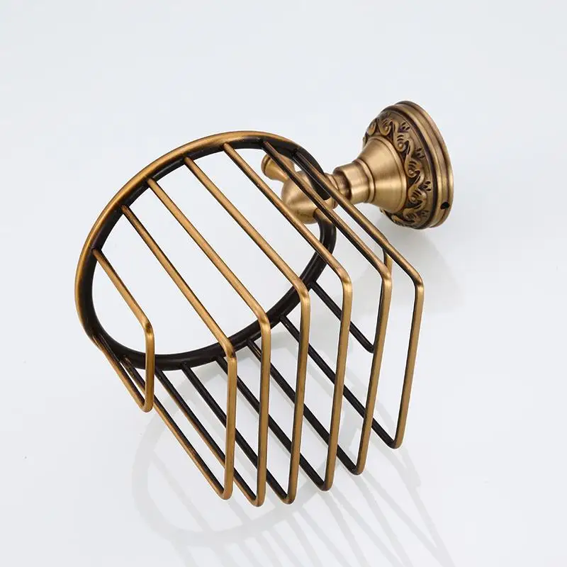 Настенный латунный держатель для туалетной бумаги антикварный отделочный рулон