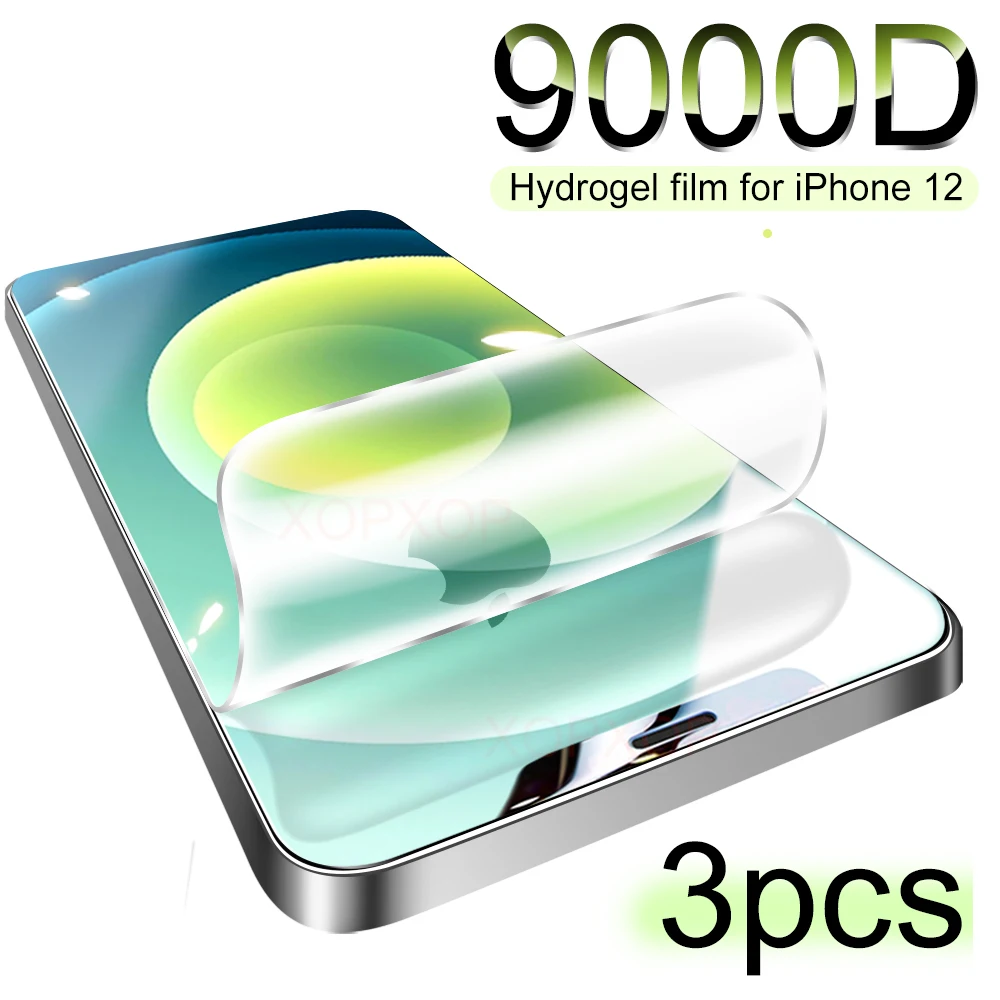 

Hydrogel Film Screen Protector For iPhone 11 12 Pro X Xr XS Max Soft Protective Film For iPhone SE 6 7 8 Plus Screen protector