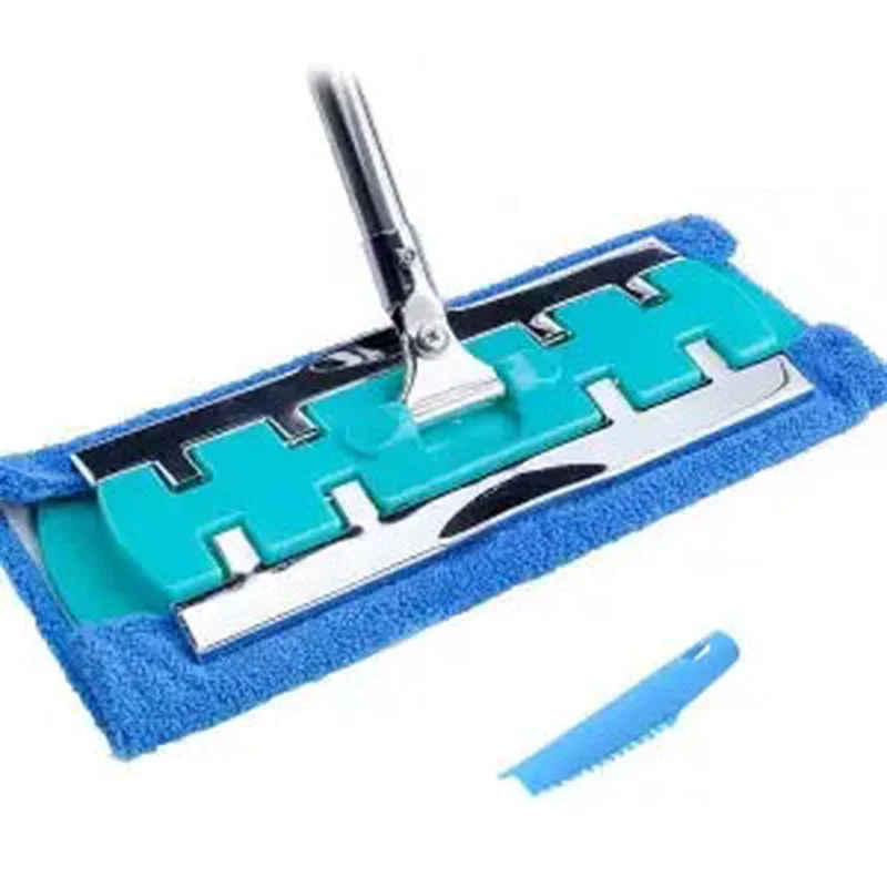 

Stainless Steel Flat Mop Mop Wood Floor Special Reinforced Mop All Stainless Steel Connection Mop Multi-function Mop for Wash