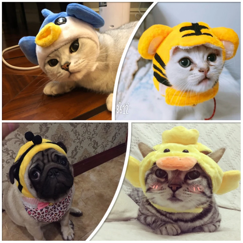Милые головные уборы для собак кошек животных из мультфильмов шапка косплея