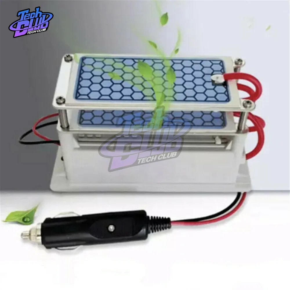 DC12V 10g автомобильный очиститель воздуха Керамический генератор озона двойной