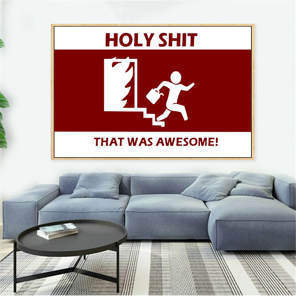 

Modern Minimalist Canvas Art Cartoon Fire Fighting Outfire Canvas Pictures for Living Room Decoration Wall Art Poster Prints