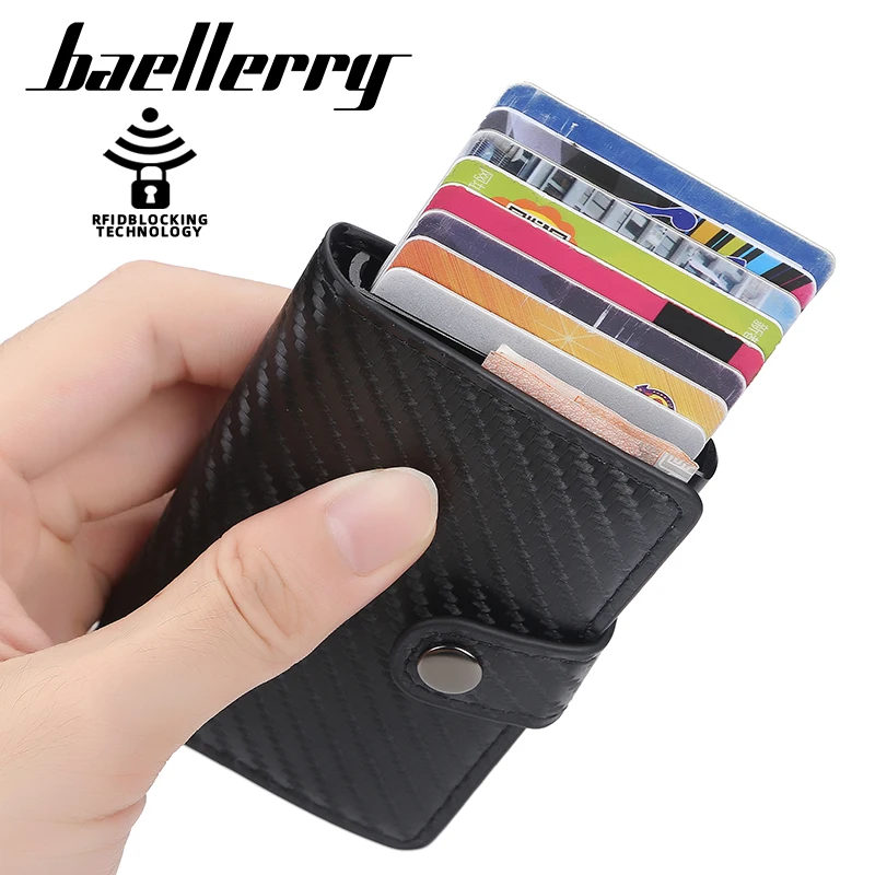 Мужской тонкий кошелек Baellerry с Rfid-защитой и отделением для кредитных карт - купить