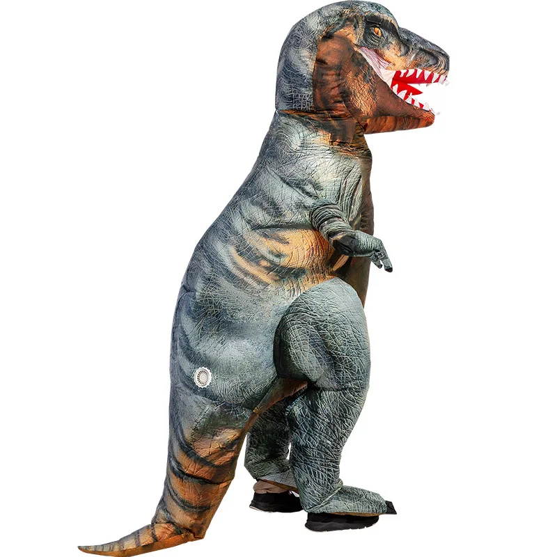 

Inflatable Costume Dinosaur Costumes Grey T REX Blow Up Fancy Dress Mascot Cosplay Costume For Men Women Cartoon