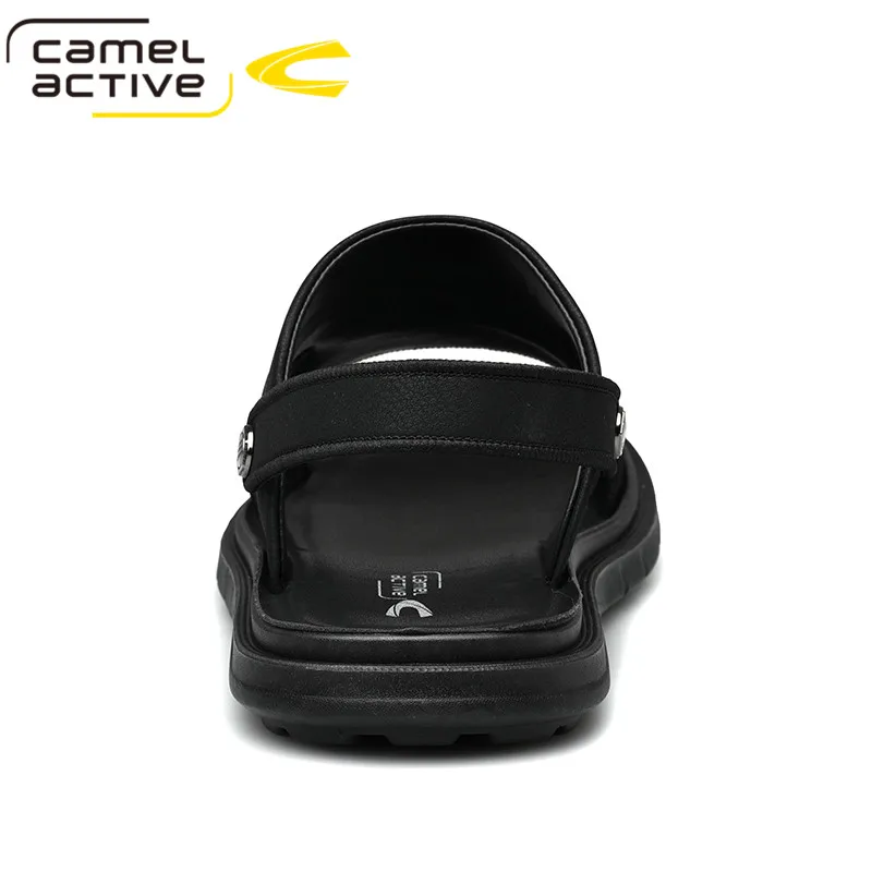 Мужские пляжные сандалии Camel Active черные повседневные Шлепанцы из искусственной