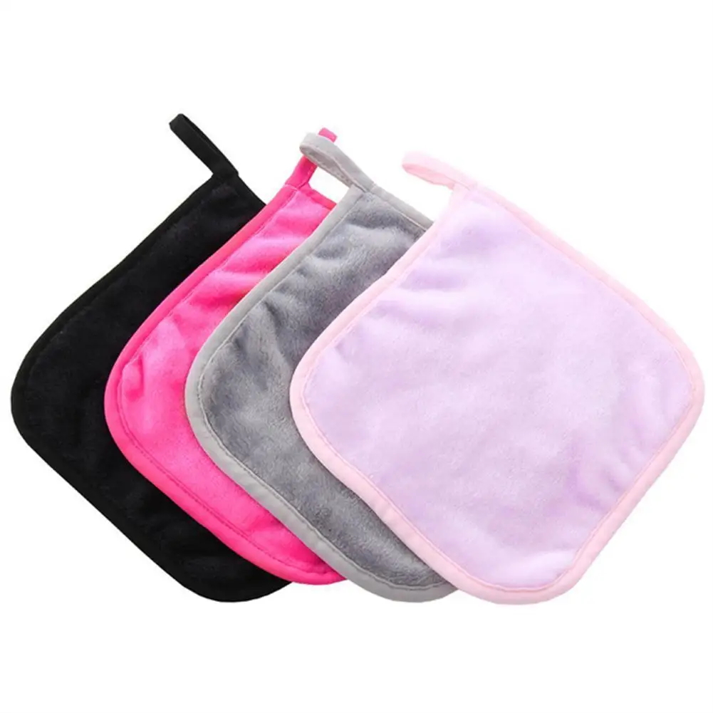 

20*20cm Reusable Microfiber Cloth Face Towel Makeup Remover Cleansing Glove Tool Cosmetic Puff Beauty Face Care Towel