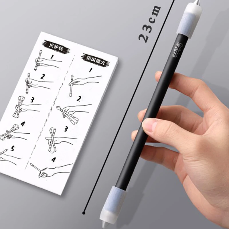 1PC Rotating Ballpoint Pen Novelty Spinning Pen Rotating Gaming Ballpoint Pen For Kids Students Plastic multifunction pen