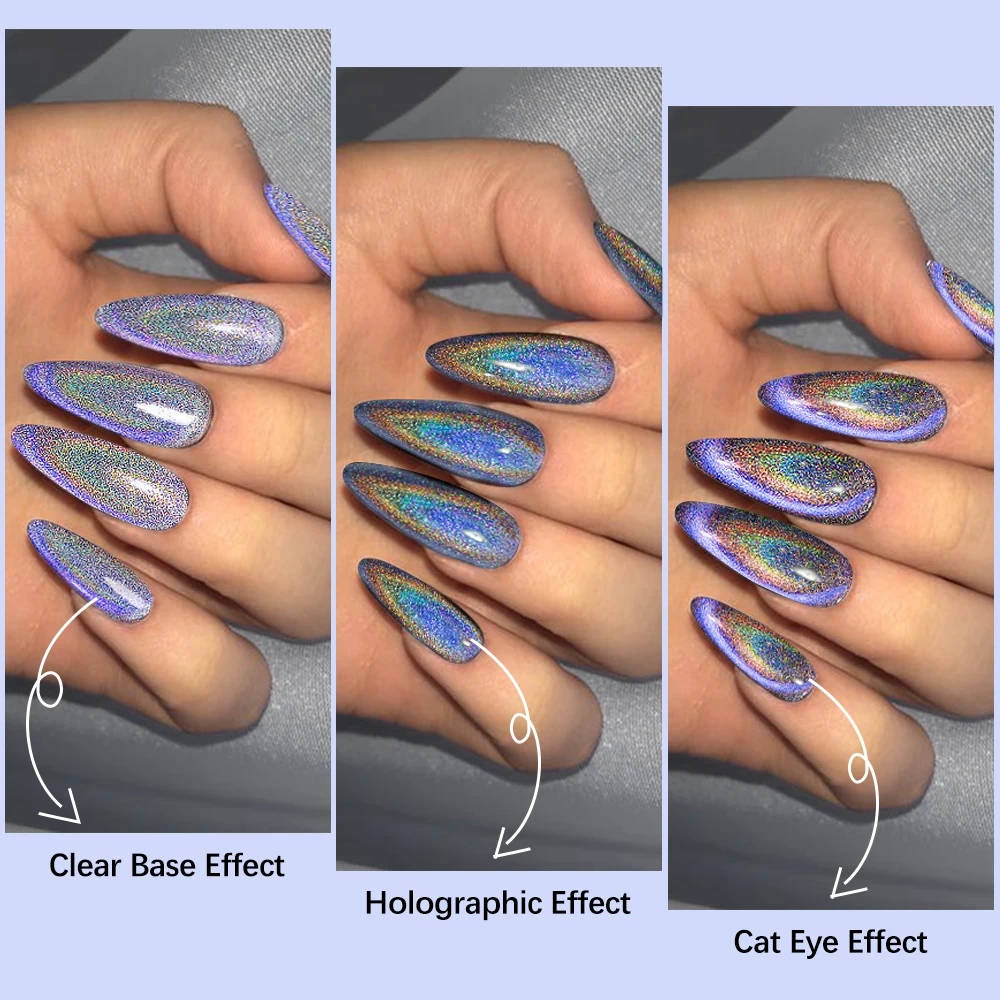 6 шт. голографический Гель-лак для ногтей кошачий глаз | Красота и здоровье