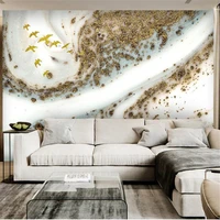 milofi customized 3d printed wallpaper mural modern minimalist abstract golden texture tv background wall