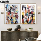 Плакат и принт с котом и собакой в скандинавском стиле, модный Декор для домашних животных, прекрасные настенные художественные картины для гостиной, Детские Плакаты для детской комнаты