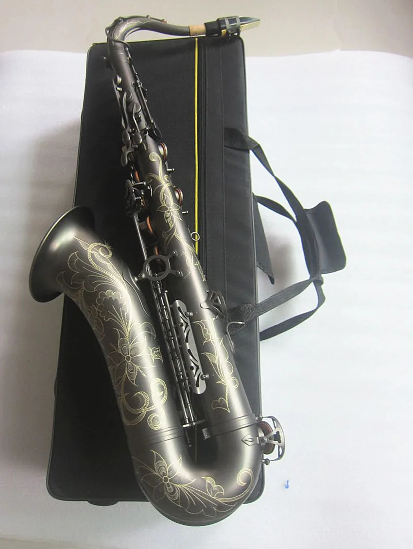 Новинка 2021 Саксофон тенор высококачественный матовый черный музыкальный