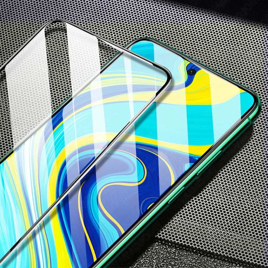 6D Full Glue Cover Tempered Glass For Xiaomi Poco 9S 9T 9 9A Note 10 Pro Max F3 X3 NFC F2 M3 Redmi Screen Protector | Мобильные