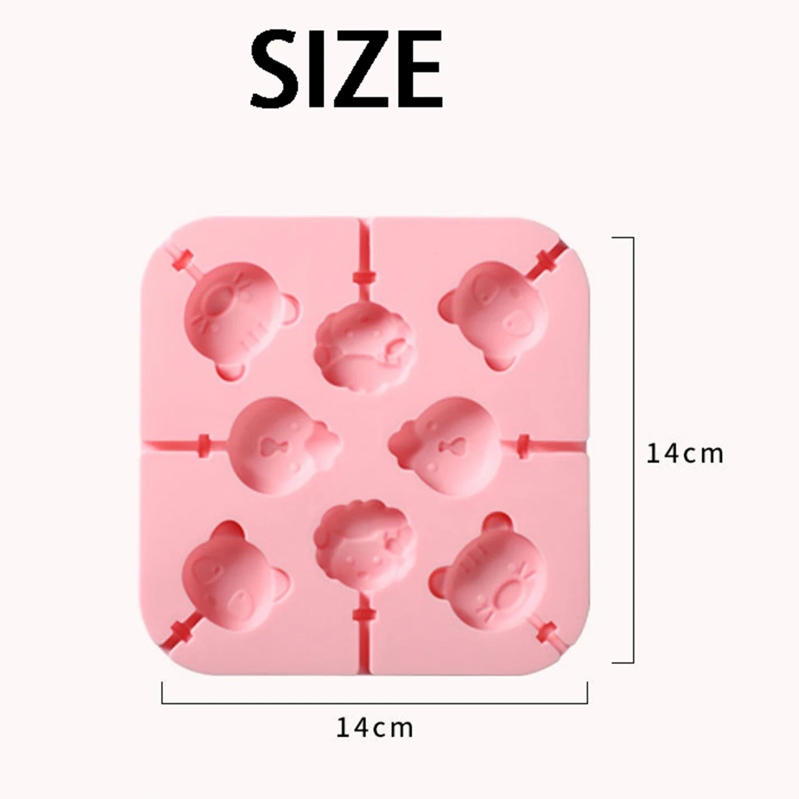 

Silicone Baking Mold, Cartoon Lollipop DIY Homemade Candy / Chocolate Kitchen Accessory