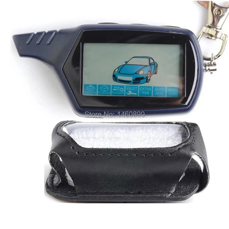 B9 2-сторонний пульт дистанционного управления с ЖК-дисплеем + чехол для кожаного