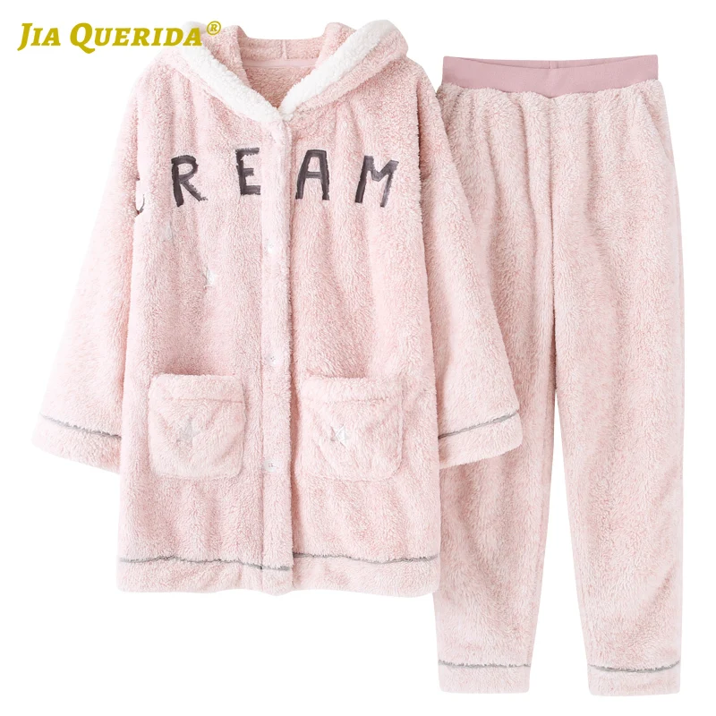 Новинка фланелевый пижамный комплект модный стиль повседневный стильный