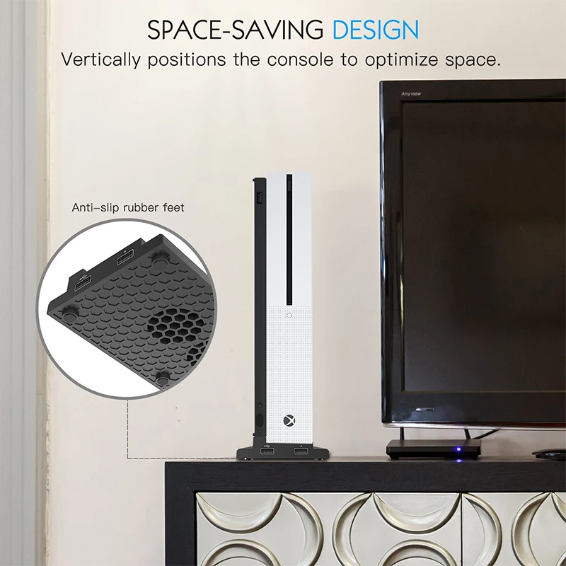 2 USB порта зарядки игровой консоли охлаждающий вентилятор для Xbox One Slim 3