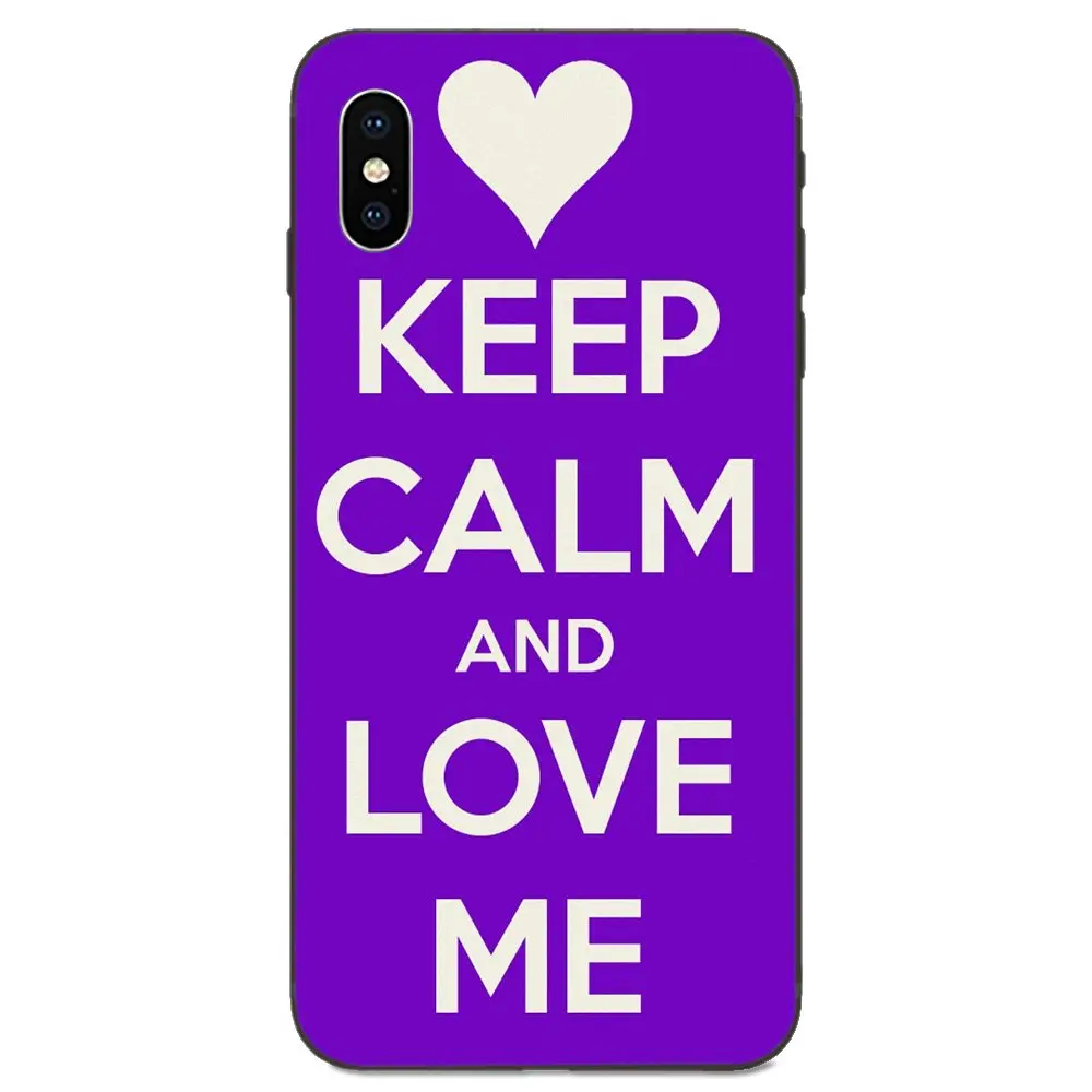 ТПУ сотовый телефон Keep Calm And Love Me style для huawei nova 2 2S 3i 4 4e 5i Y3 Y5 II Y6 Y7 Y9 Lite Plus Prime Pro 2017 2018