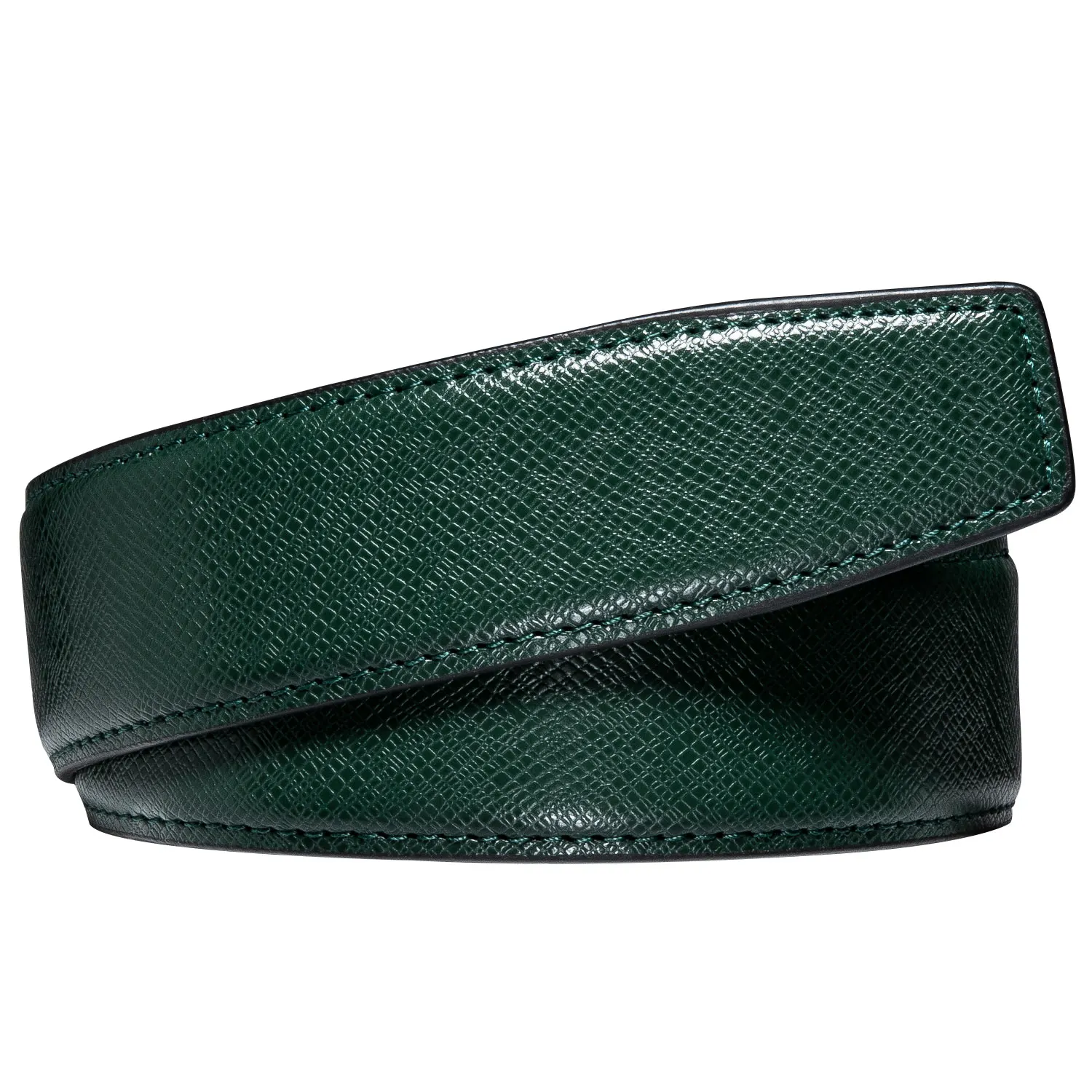

3.5cm wide Classic Brand Luxury Designer Leather Mens Genuine Leather Strap Automatic Buckle Waist Belt Green Belt Gift Box