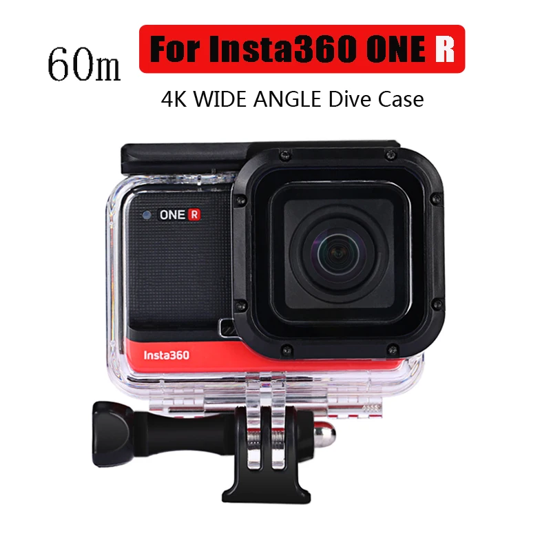 Водонепроницаемый чехол для Insta360 One R глубина 60 м защитный корпус 4K Edition