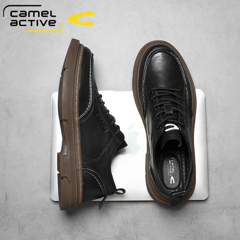 Camel Active/Новинка Мужская повседневная обувь из натуральной кожи Мужские туфли на