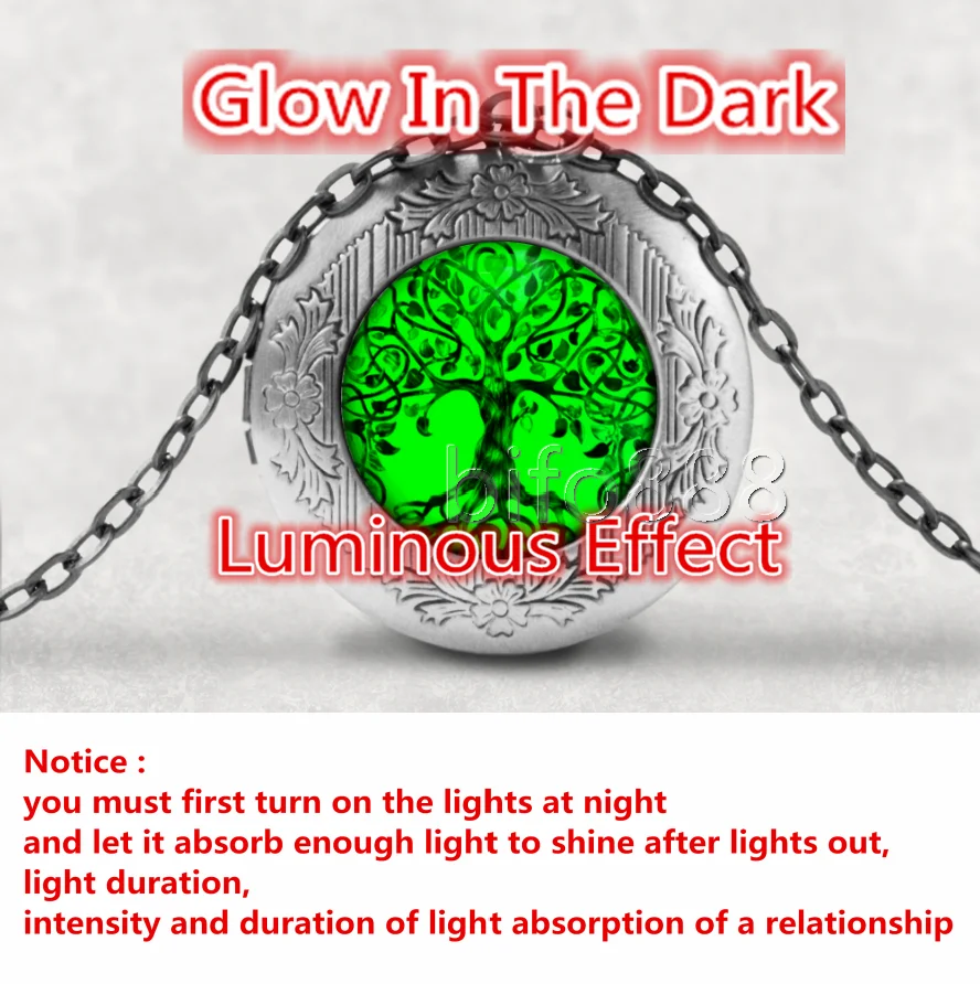 BIFOYOU Дерево жизни кабошон стекло ароматерапия фото медальон ожерелье Духи