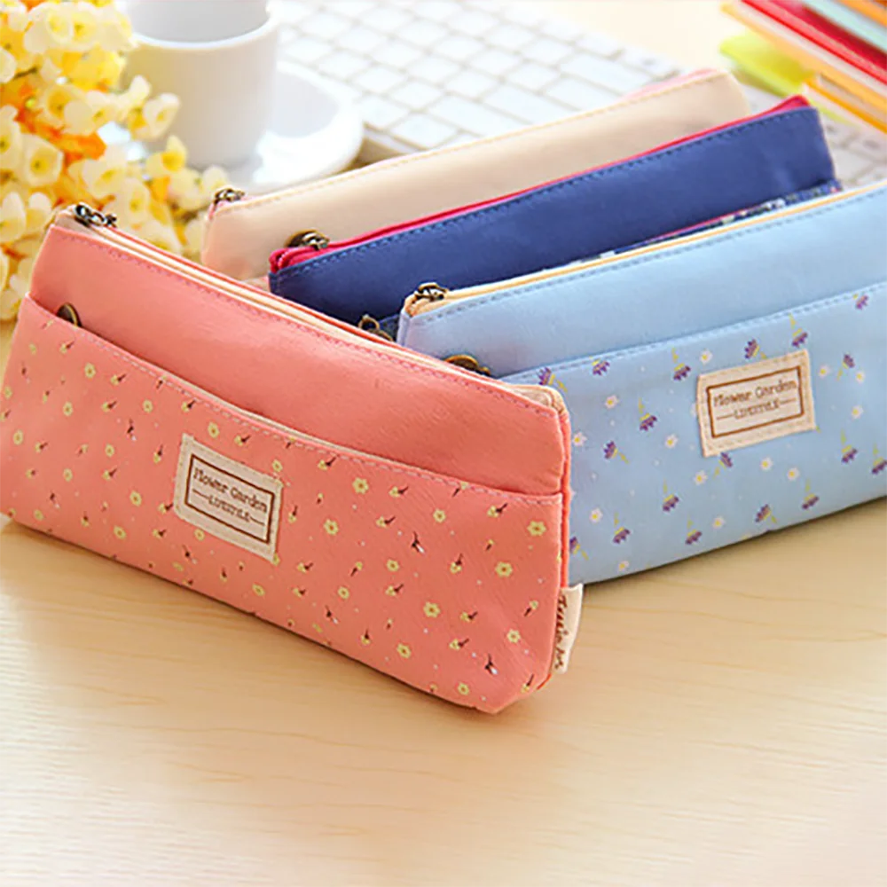 1 шт. сумка для ручки с двойной молнией портативный косметический чехол Kawaii