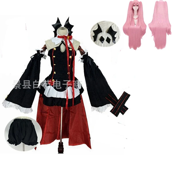 Аниме Серафим конца Owari no Seraph Krul Tepes униформа косплей костюм полный комплект платье наряд - Цвет: package 4