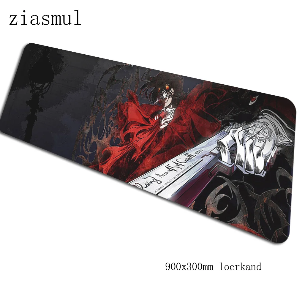 Hellsing padmouse 900x300x3 мм игровой коврик для мыши эстетический коврик для мыши геймер компьютерный стол профессиональный коврик notbook mousemate pc - Цвет: Size 900x300x3mm