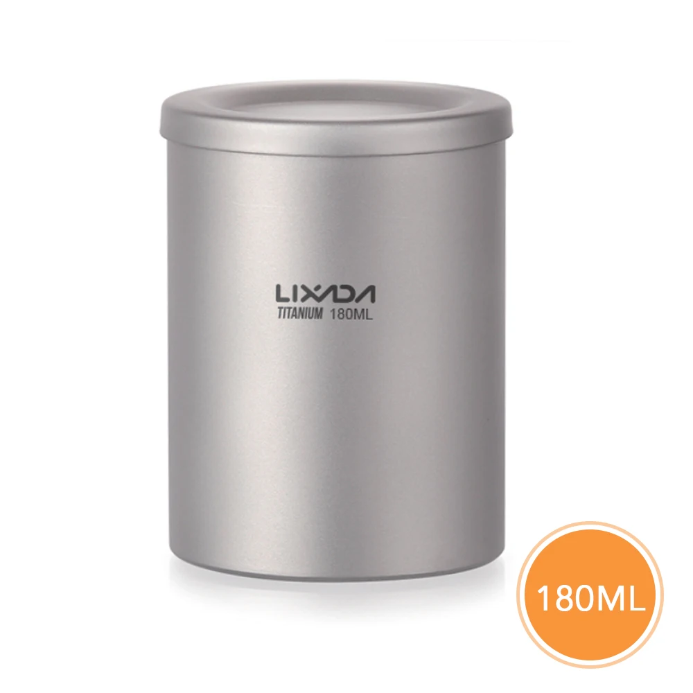 Lixada чайник с ситечком уличная посуда 180 мл Двойная Стенка титановый со съемной