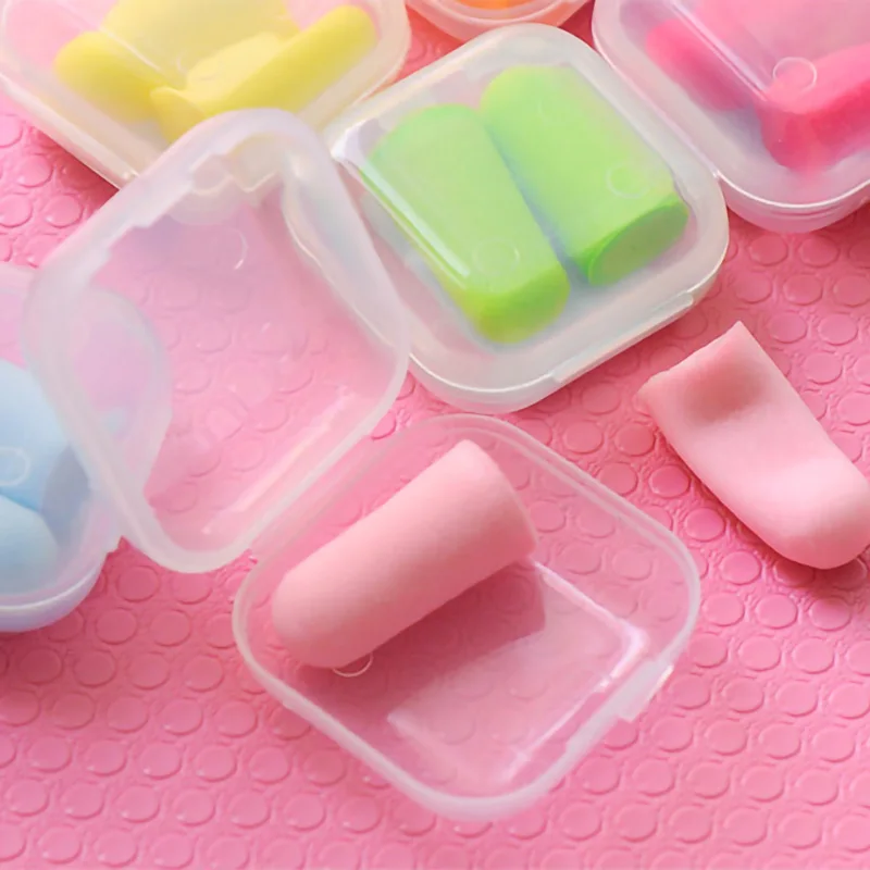 Мягкие вспененные ушные затычки 1 комплект коническая дорожная губка для