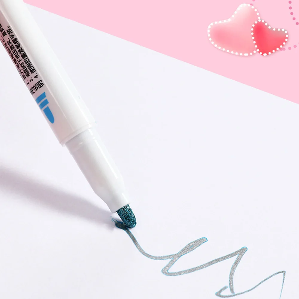 Двухрядная ручка металлический цвет волшебный контур маркер сделай сам альбом