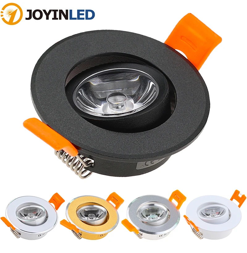 Aluminum 110V 220V LED Mini Ceiling LED Spot Light Lamp Dimmable Led Downlight Cabinet Recessed Spot Light 3W Including Drive