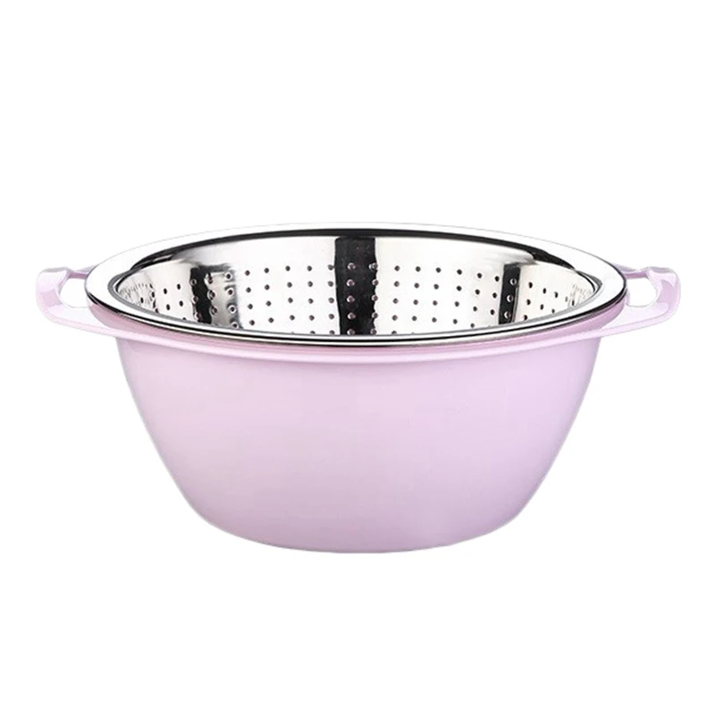 

Дуршлаг кухонный из нержавеющей стали с корзиной для фруктов