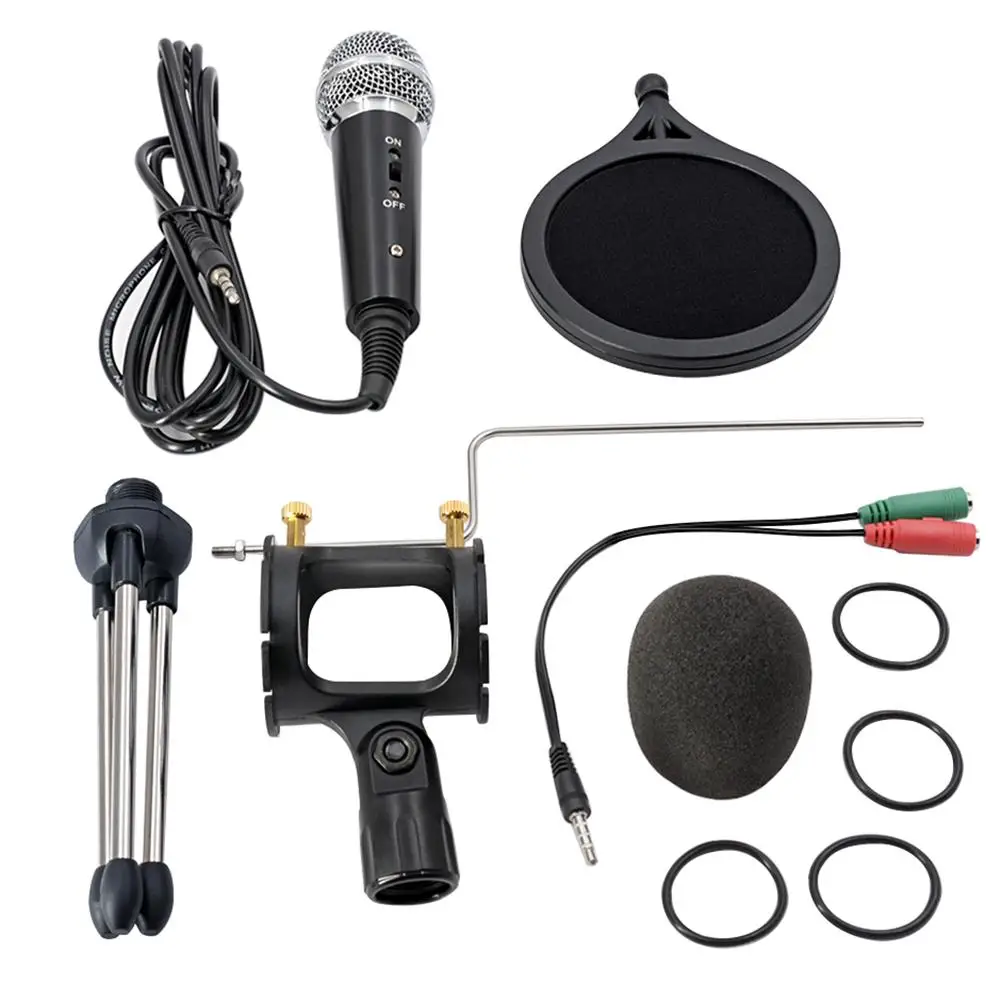 

Condenser Recording Broadcast PC Microphone for Computer Desktop Laptop Chatting Microphones & Accessories