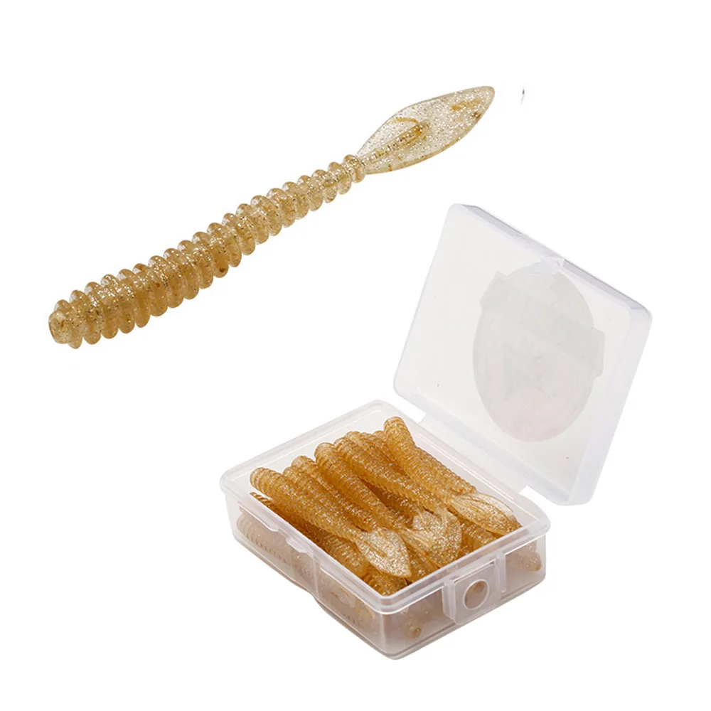 40 штук мягкие приманки воблеры рыболовные червячной 57 мм 0 64 г мягкий силиконовый