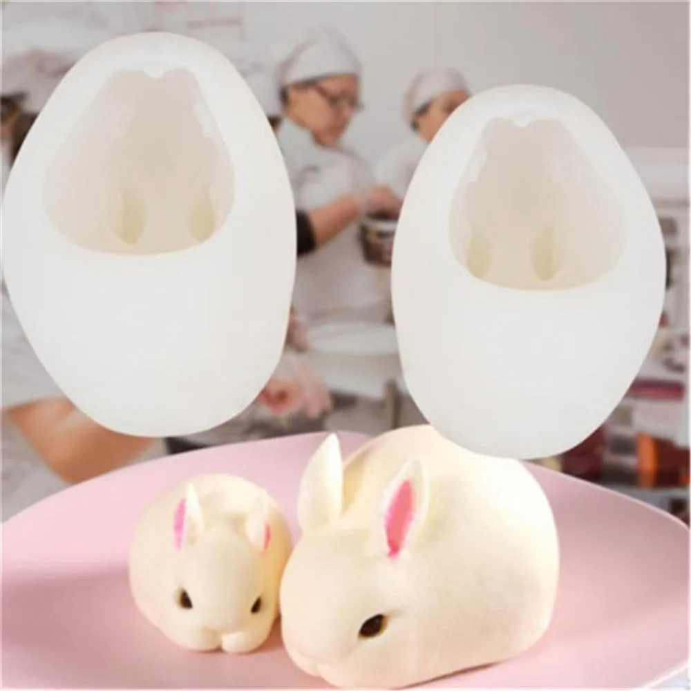 

Cartoon Easter Bunny Silicone Rabbit Fondant Mold Soap Making Craft Cake Dessert Baking Chocolate Topper s