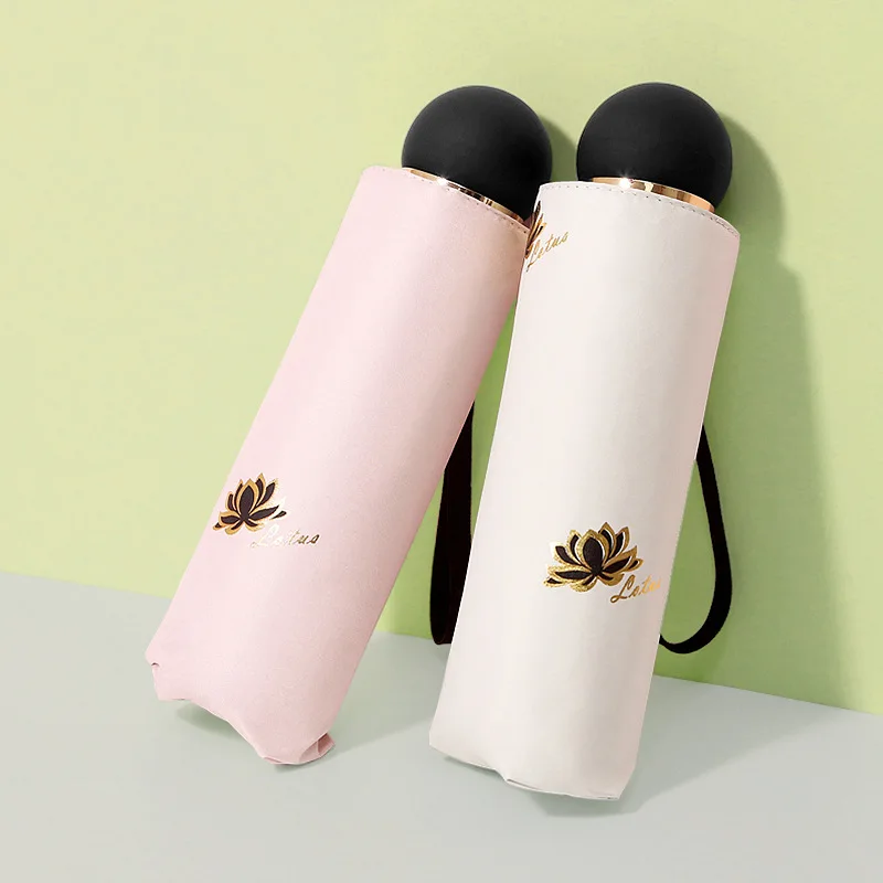 Женский складной мини-зонт с защитой от УФ-лучей | Дом и сад