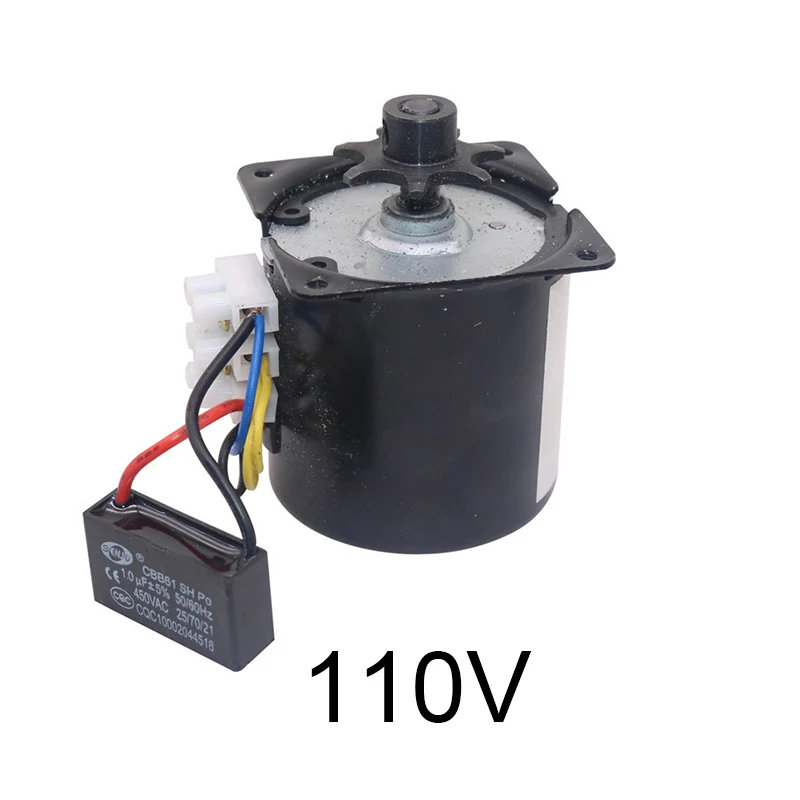 110V 1 шт. 220 В или 110 В поворот яиц мотор 60KTYZ коготь полюс постоянный магнит синхронный мотор можно выбрать куриные принадлежности для инкубаторов - Цвет: 110V