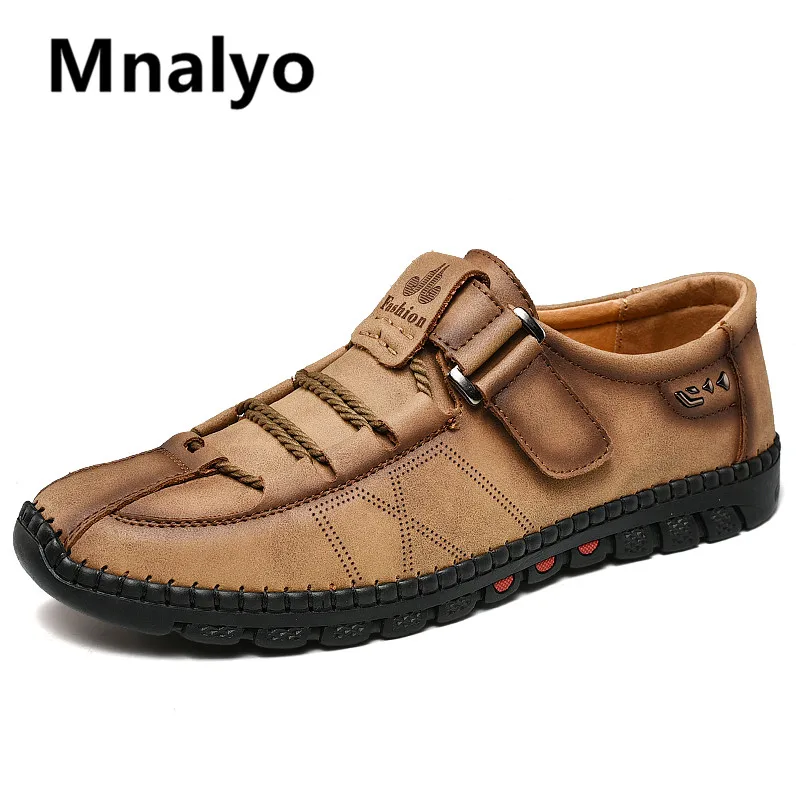 

Men's Casual Shoes Men Leather Loafers Flat Handmade Breathable Moccasins Designer Style Walking Shoes Comfortable Sneakers