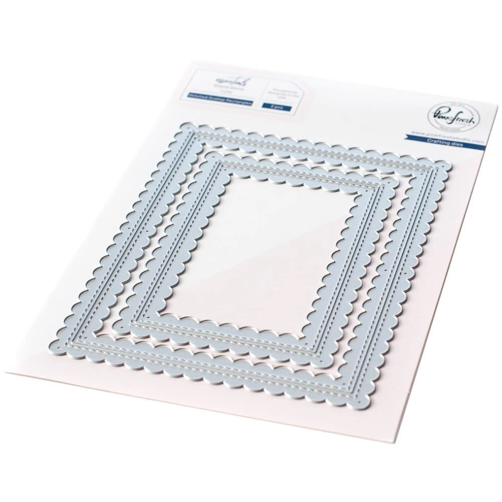 

AliliArts Metal Cutting Dies stitched scallop frame diy Scrapbooking Photo Album Decorative Embossing PaperCard Crafts Die