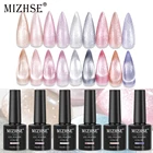 Гель-лак MIZHSE 9D для ногтей кошачий глаз с магнитной палочкой, полуперманентный отмачиваемый УФ-лак для ногтей для дизайн для ногтей