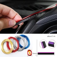 5m car styling interior decoration strips moulding trim dashboard door edge universal for cars auto accessories in car styling