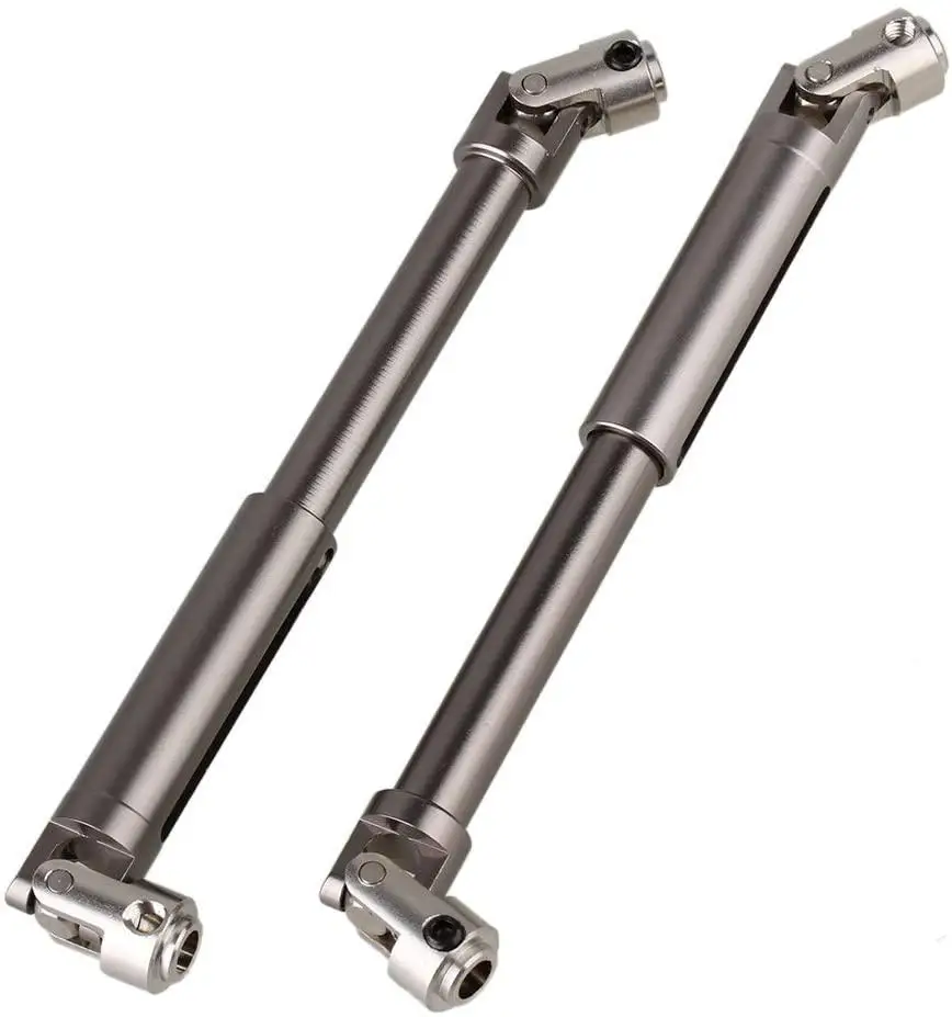 

2Pcs Stainless Steel Drive Shaft for 1/10 RC Crawler Traxxas TRX4 TRX6 Axial SCX10 Wraith Capra D90 TF2 Redcat GEN8